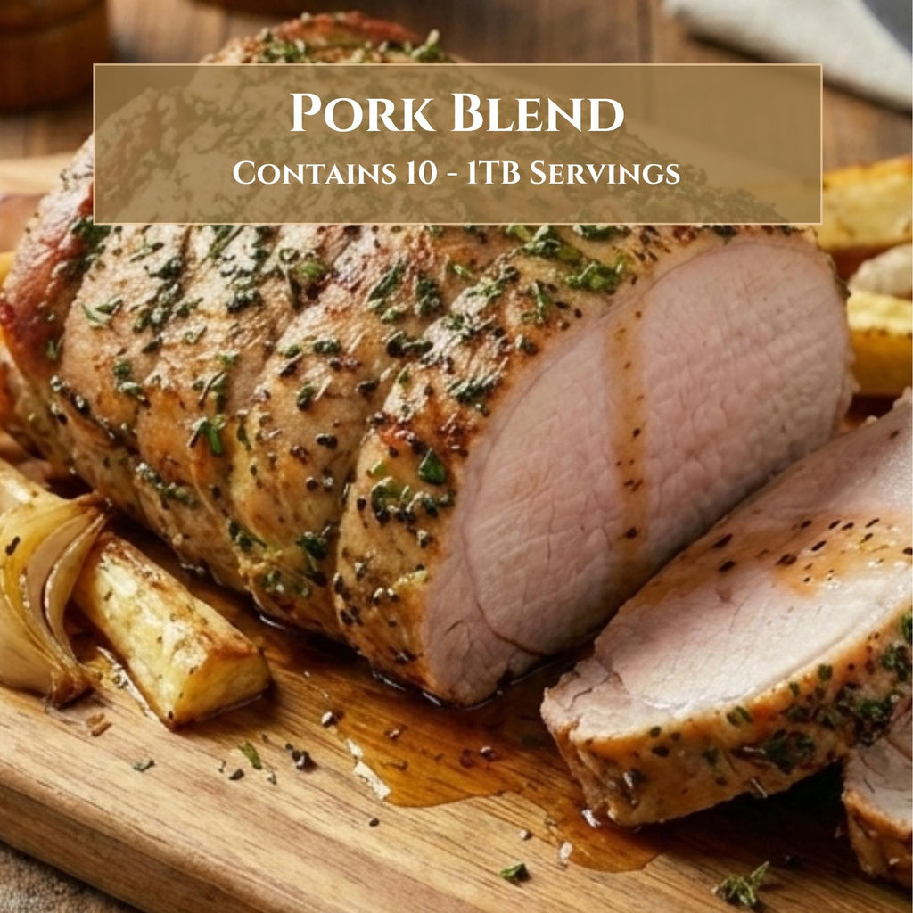 Gourmet Pork Rub Seasoning Gift Box | Salt Free Heart Healthy BBQ Dry Rub, Grilling Seasoning with Spoon, Gift for Men Dad
