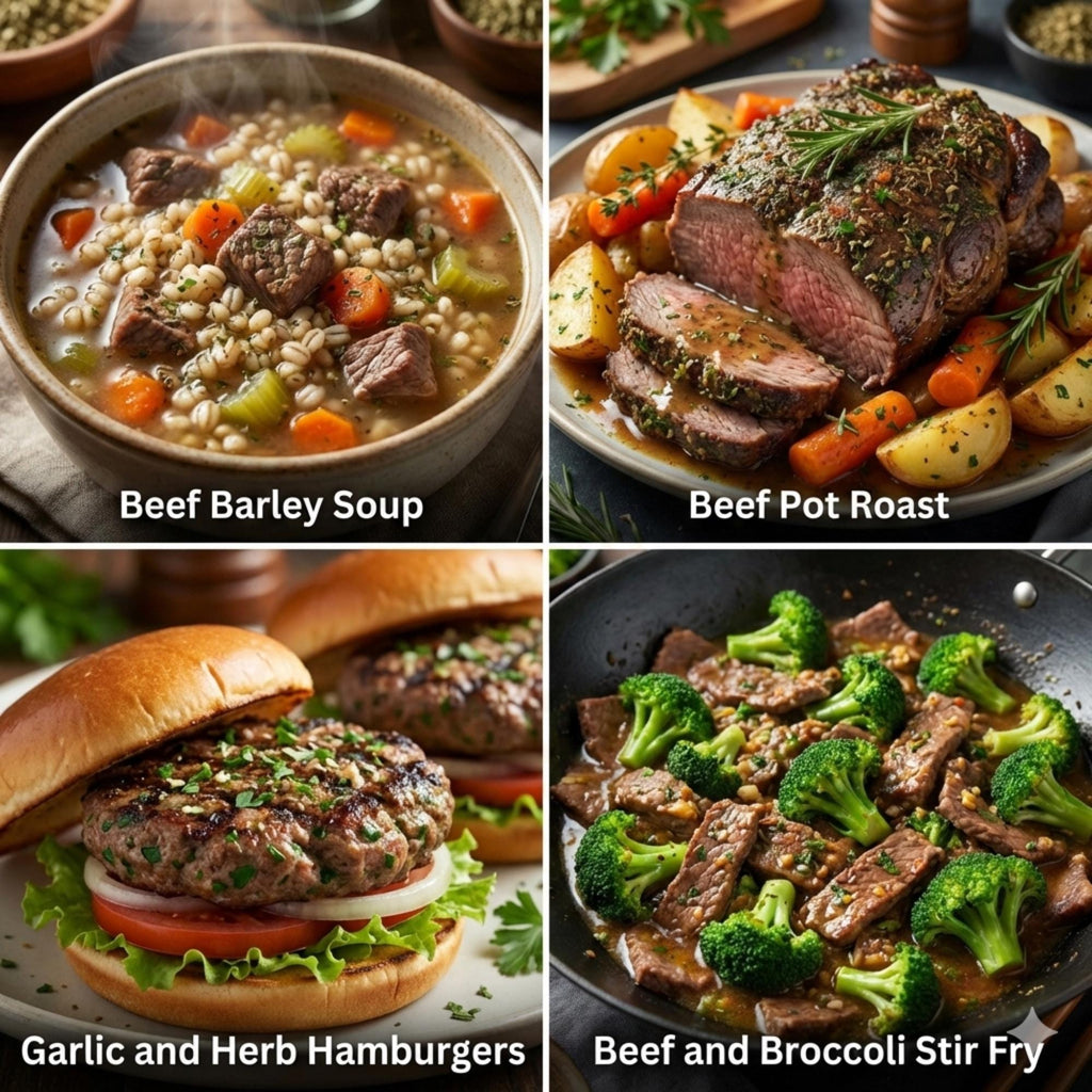 Gourmet Beef Seasoning Blend Gift Set | Gluten-Free, Low Sodium, Herb Rub, Recipe Cards & Spoon