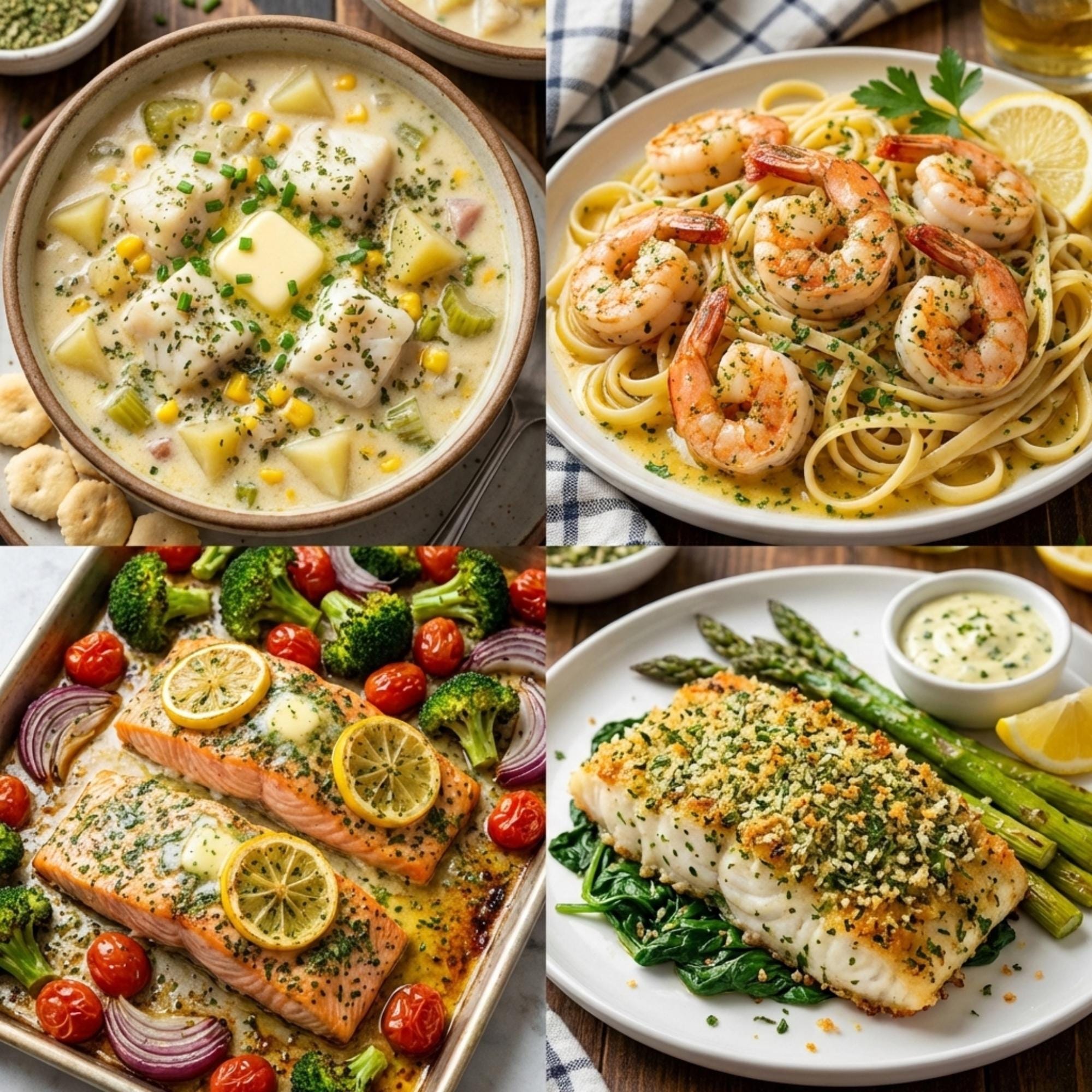 Gourmet Seafood Herb Blend Gift Set | Salt-Free Lemon, Dill, Basil Seasoning For Fish & Shrimp - Great Gift for Busy People