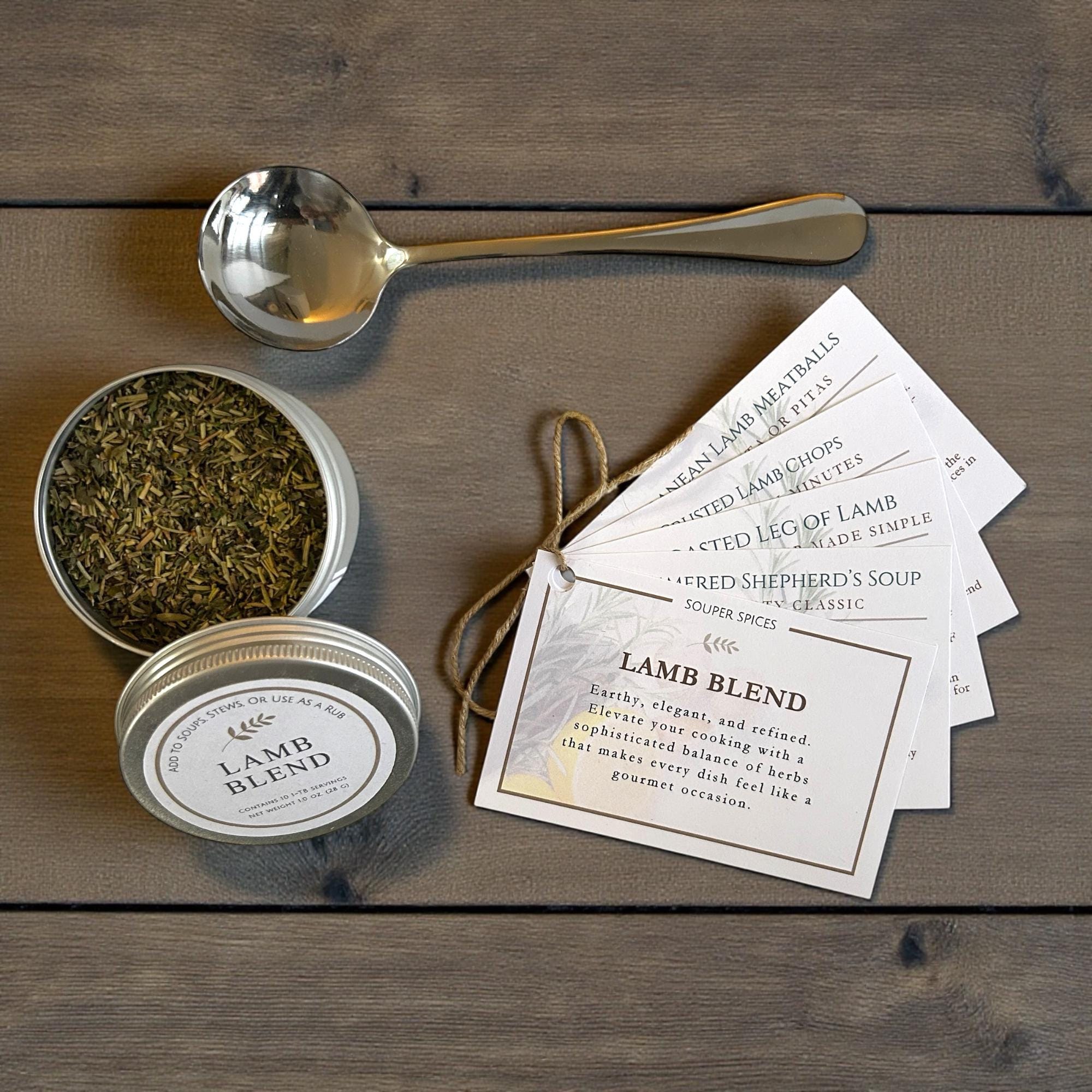 Gourmet Lamb Spices Blend Gift Set | Rosemary, Mint, Thyme Seasoning