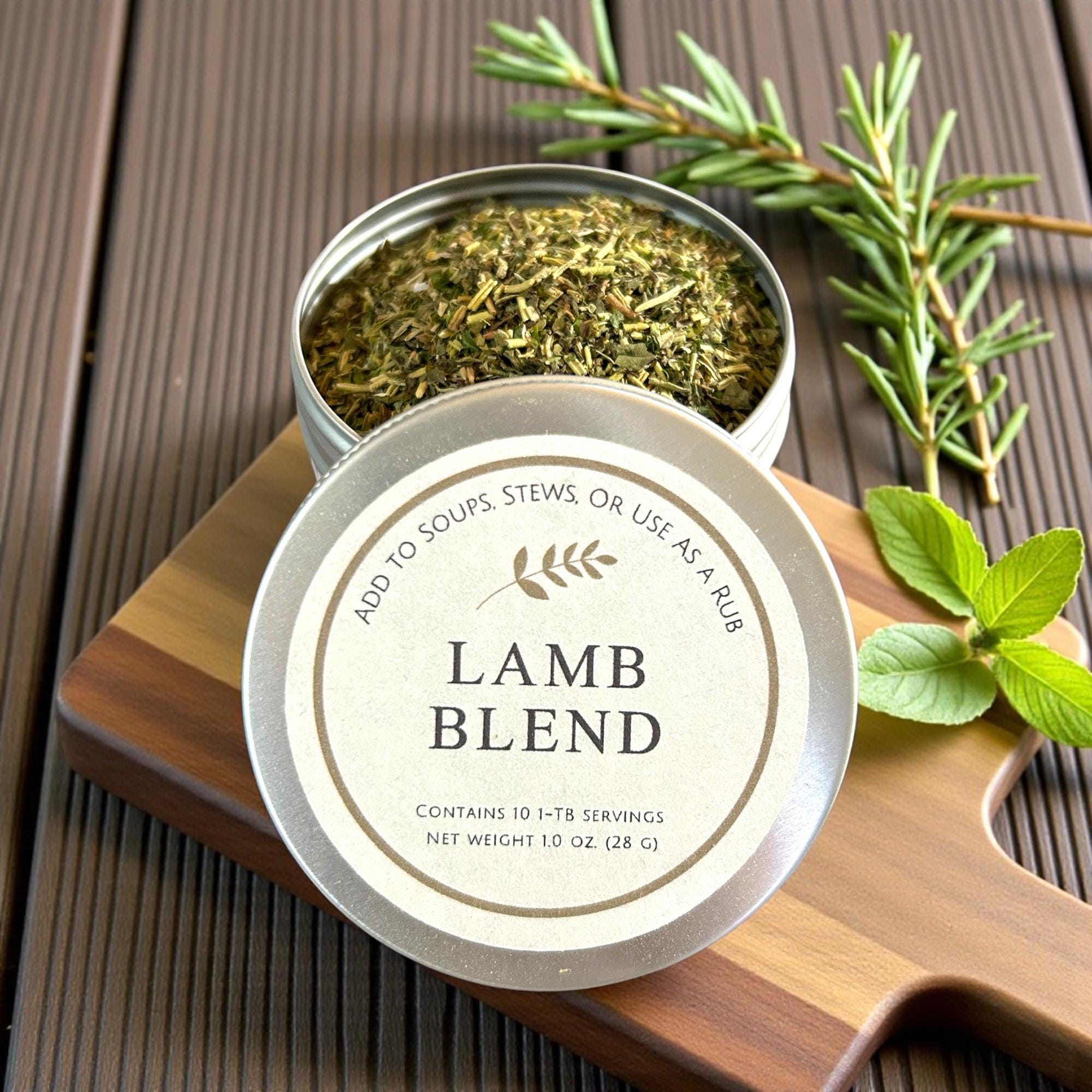 Gourmet Lamb Spices Blend Gift Set | Rosemary, Mint, Thyme Seasoning