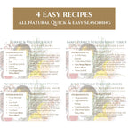 Gourmet Turkey Seasoning for Burgers & Meatballs – Savory Herb Blend for Lean Meat Grilling – Healthy Meal Prep Gift