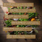 Herb Blends for Homemade Meals Gift Set of 6, Unique Small-Batch Spice Mixes for Homemade Meals, Healthy Easy Seasoning Starter Kit, No Salt