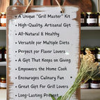 Gourmet All Natural Marinade Gift Set for Men, Dads Birthday, Fathers Day, Grilling Enthusiasts