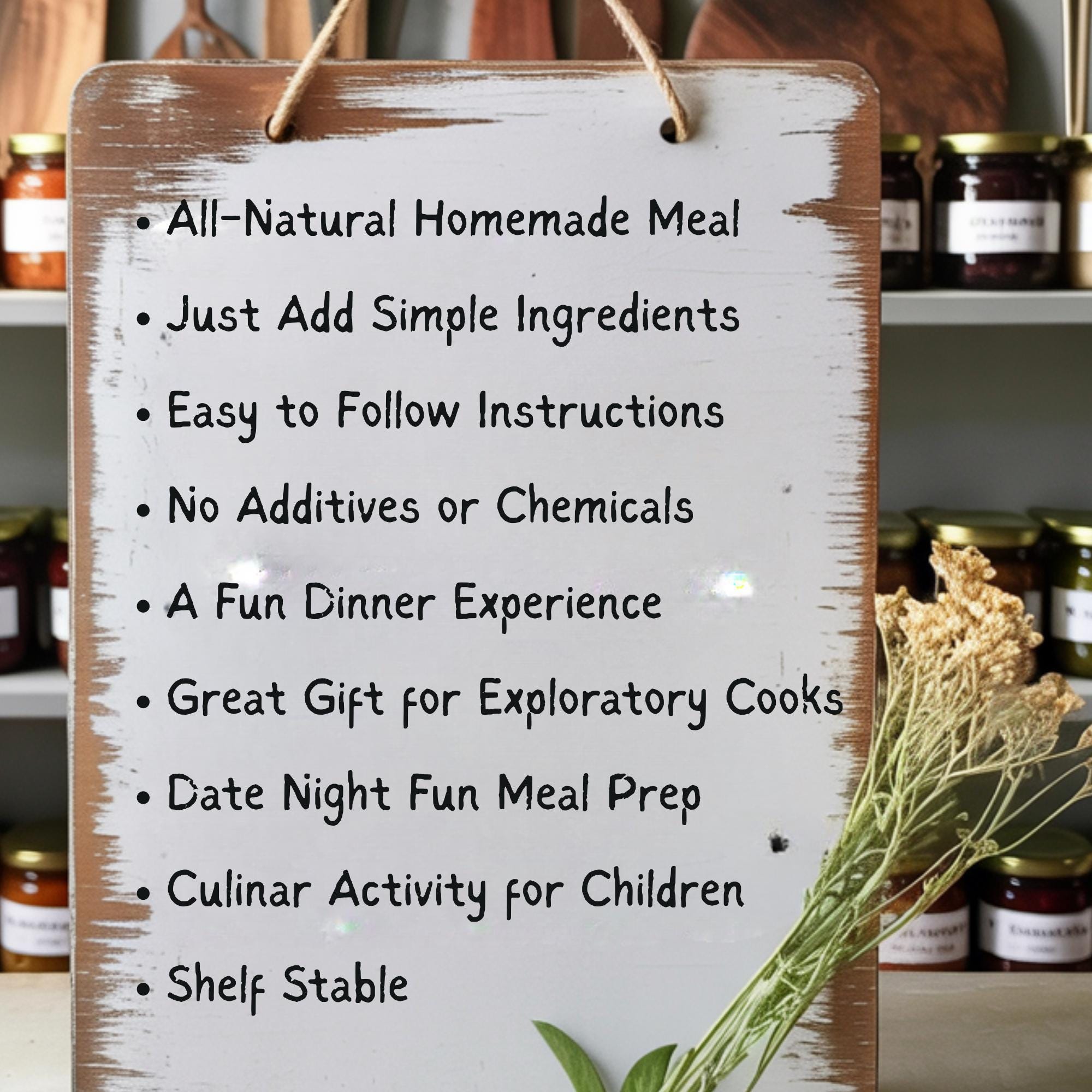 Date Night Experience Pizza & Salad Meal Kit for 2, Homemade Pizza Sauce Dough Mix Gourmet Food Gift, Italian Dressing Pizza Making Kit