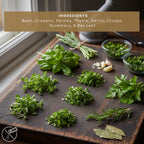 Gourmet Beef Seasoning Blend Gift Set | Gluten-Free, Low Sodium, Herb Rub, Recipe Cards & Spoon