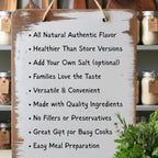 Gourmet Beef Seasoning Blend Gift Set | Gluten-Free, Low Sodium, Herb Rub, Recipe Cards & Spoon