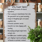 Gourmet Beef Seasoning Blend Gift Set | Gluten-Free, Low Sodium, Herb Rub, Recipe Cards & Spoon