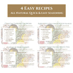 Gourmet Seafood Herb Blend Gift Set | Salt-Free Lemon, Dill, Basil Seasoning For Fish & Shrimp - Great Gift for Busy People