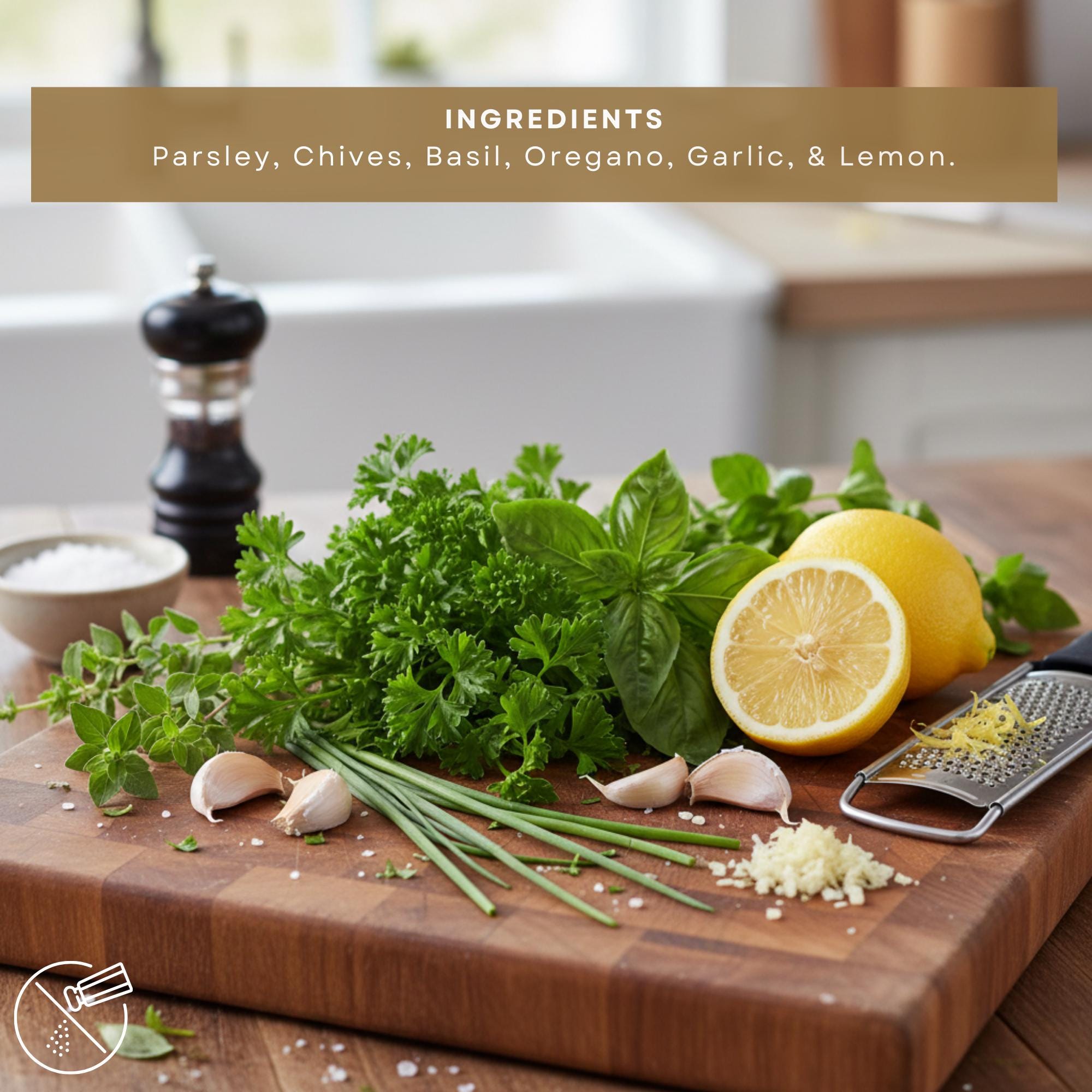 Gourmet Seafood Herb Blend Gift Set | Salt-Free Lemon, Dill, Basil Seasoning For Fish & Shrimp - Great Gift for Busy People