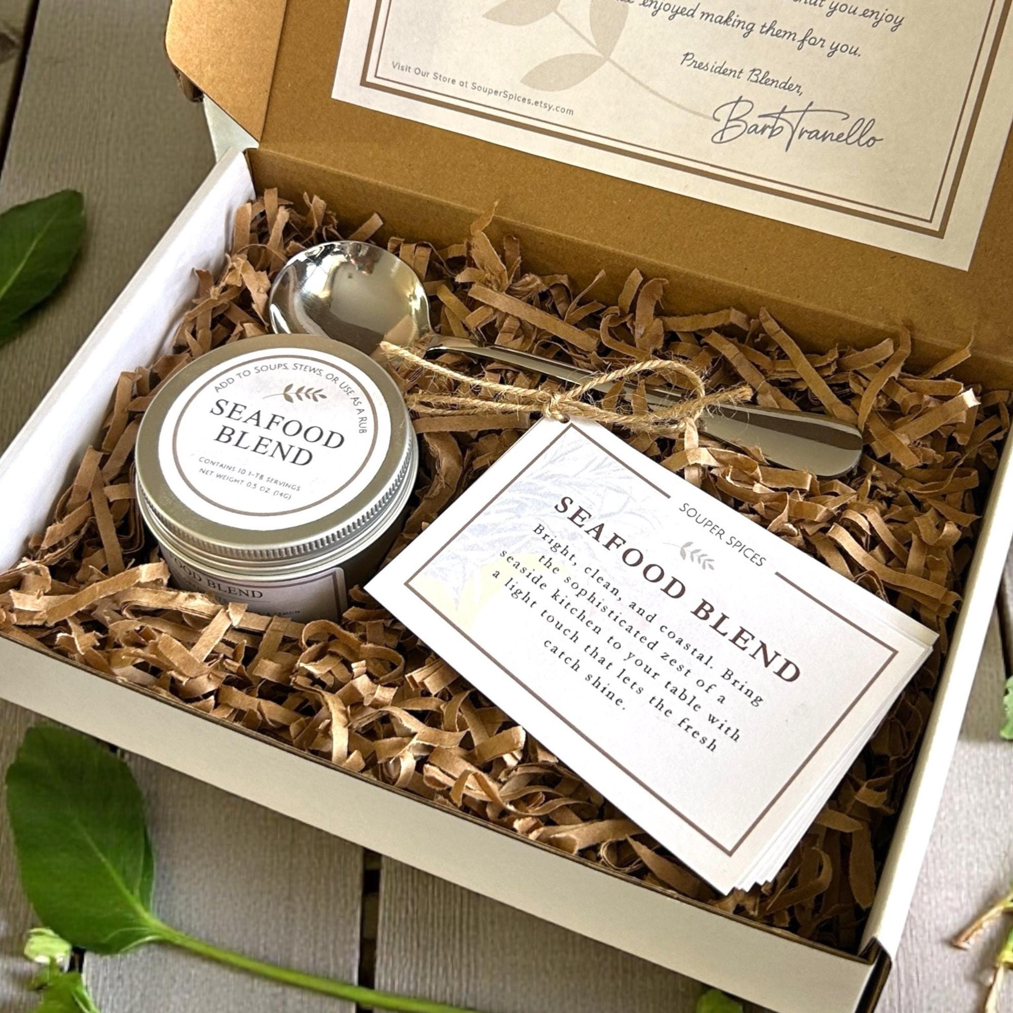 Gourmet Seafood Herb Blend Gift Set | Salt-Free Lemon, Dill, Basil Seasoning For Fish & Shrimp - Great Gift for Busy People