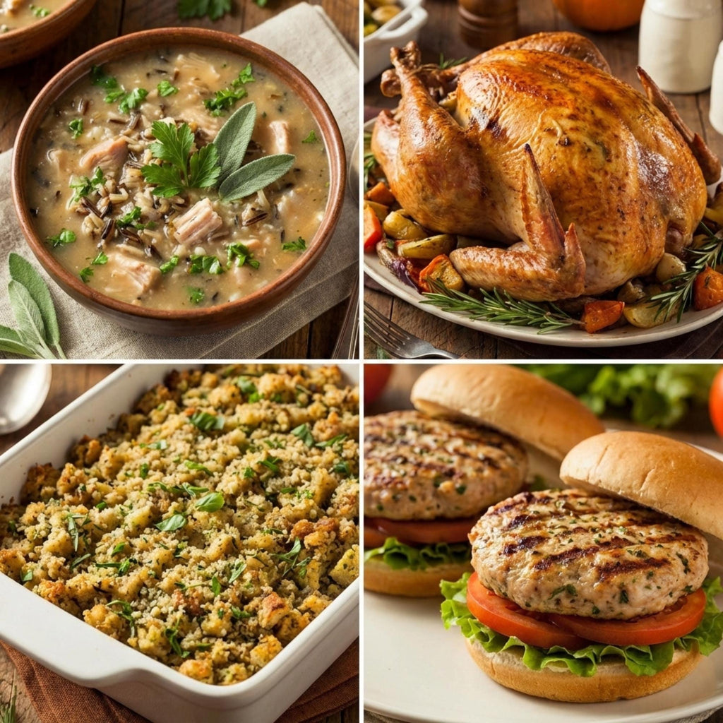 Gourmet Turkey Seasoning for Burgers & Meatballs – Savory Herb Blend for Lean Meat Grilling – Healthy Meal Prep Gift