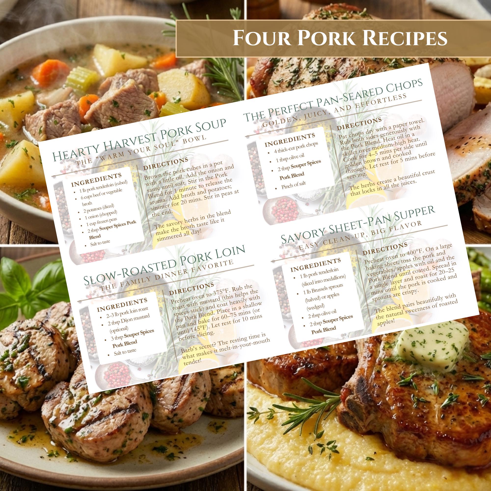 Herb Blends for Homemade Meals Gift Set of 6, Unique Small-Batch Spice Mixes for Homemade Meals, Healthy Easy Seasoning Starter Kit, No Salt
