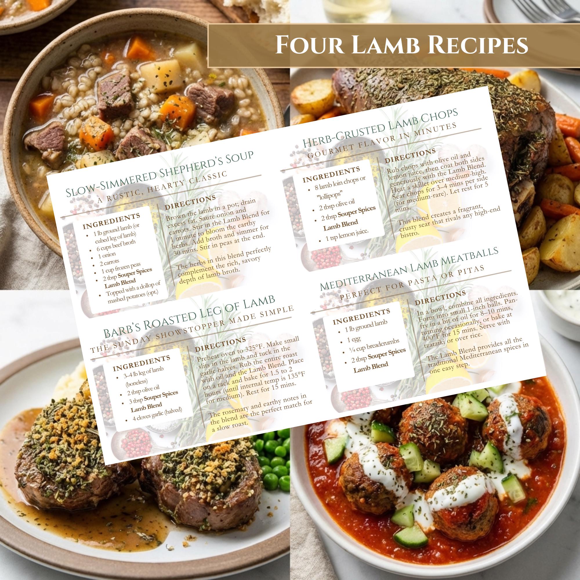 Herb Blends for Homemade Meals Gift Set of 6, Unique Small-Batch Spice Mixes for Homemade Meals, Healthy Easy Seasoning Starter Kit, No Salt