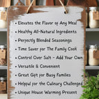 Herb Blends for Homemade Meals Gift Set of 6, Unique Small-Batch Spice Mixes for Homemade Meals, Healthy Easy Seasoning Starter Kit, No Salt