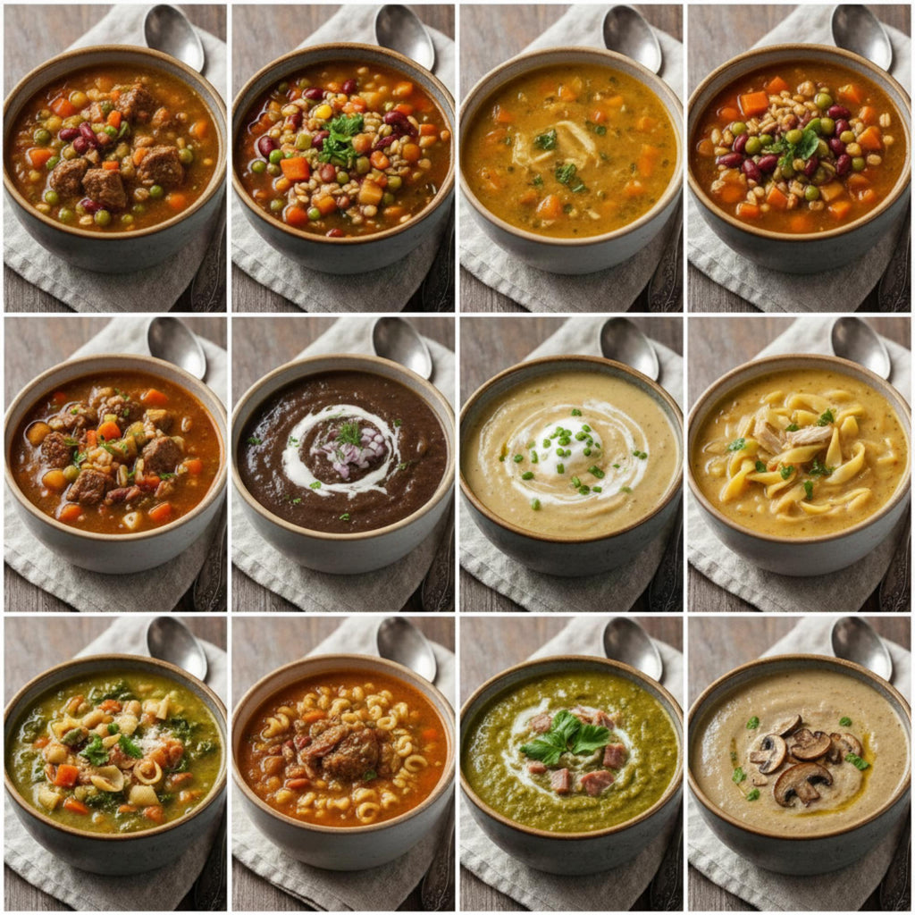 Build A Box Custom Gourmet Soup Gift Set of 2, Get Well Soon Sympathy Birthday Care Package, Heart Healthy Comfort Food Dinner Kit
