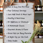 Homemade Lemon Herb Orzo Soup Mix, Fast Easy Nutritious Family Meal, Zesty Citrus Vegetarian Dinner, Great Gift for Busy Moms