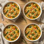 Homemade Lemon Herb Orzo Soup Mix, Fast Easy Nutritious Family Meal, Zesty Citrus Vegetarian Dinner, Great Gift for Busy Moms