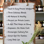 Gourmet Potato Wedge Seasoning Trio – Handcrafted Spice Blends for Crispy Oven Fries – Unique Gift for Foodie Families