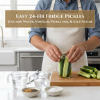 Gourmet Triple-Pickle Gift Set – Ready in 24 Hours, No Canning Required - Artisan Cucumber, Onion & Pickled Eggs – Unique Foodie Present