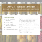 Gourmet Triple-Pickle Gift Set – Ready in 24 Hours, No Canning Required - Artisan Cucumber, Onion & Pickled Eggs – Unique Foodie Present