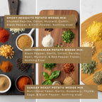 Gourmet Potato Wedge Seasoning Trio – Handcrafted Spice Blends for Crispy Oven Fries – Unique Gift for Foodie Families