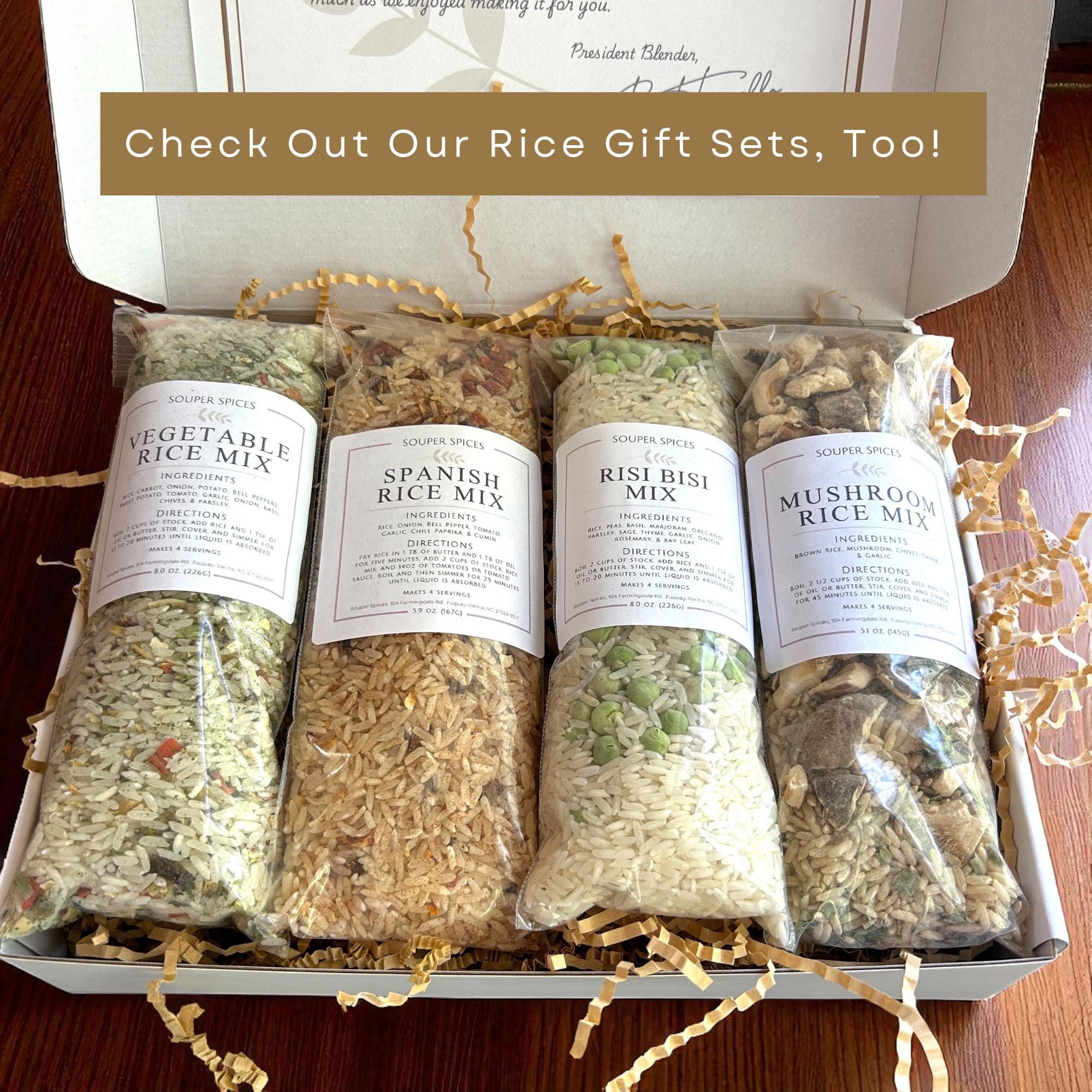 Spring Soup Gift Basket of 4 Mixes - 4+ Servings Each | Great for Busy Families, Seniors, Thinking of You, Get Well Soon, Happy Birthday