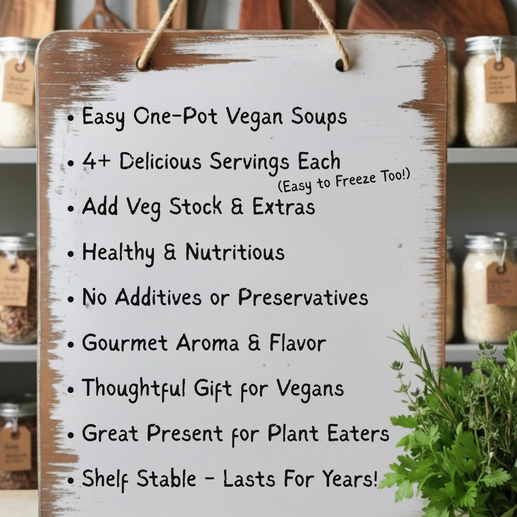 Gourmet Vegan Soup Gift Set – Hearty Plant-Based Meals – Thinking Of You Care Package