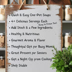 Spring Soup Gift Basket of 4 Mixes - 4+ Servings Each | Great for Busy Families, Seniors, Thinking of You, Get Well Soon, Happy Birthday