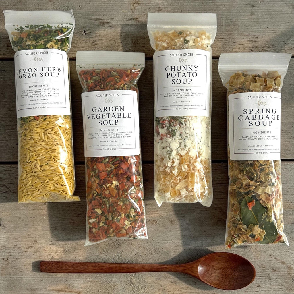 Gourmet Spring Soup Gift Set - 4 Homemade Seasonal Mixes