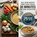 Spring Soup Gift Basket of 4 Mixes - 4+ Servings Each | Great for Busy Families, Seniors, Thinking of You, Get Well Soon, Happy Birthday