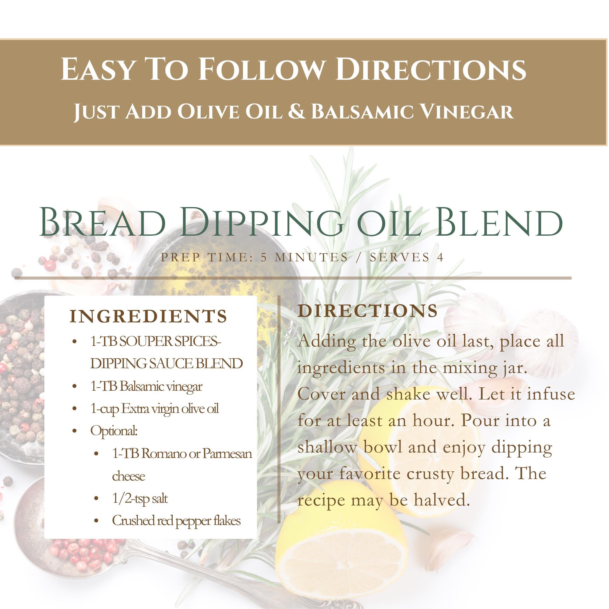 Homemade Focaccia & Dipping Blend Set – Easy Italian Appetizer Kit – Unique Gift