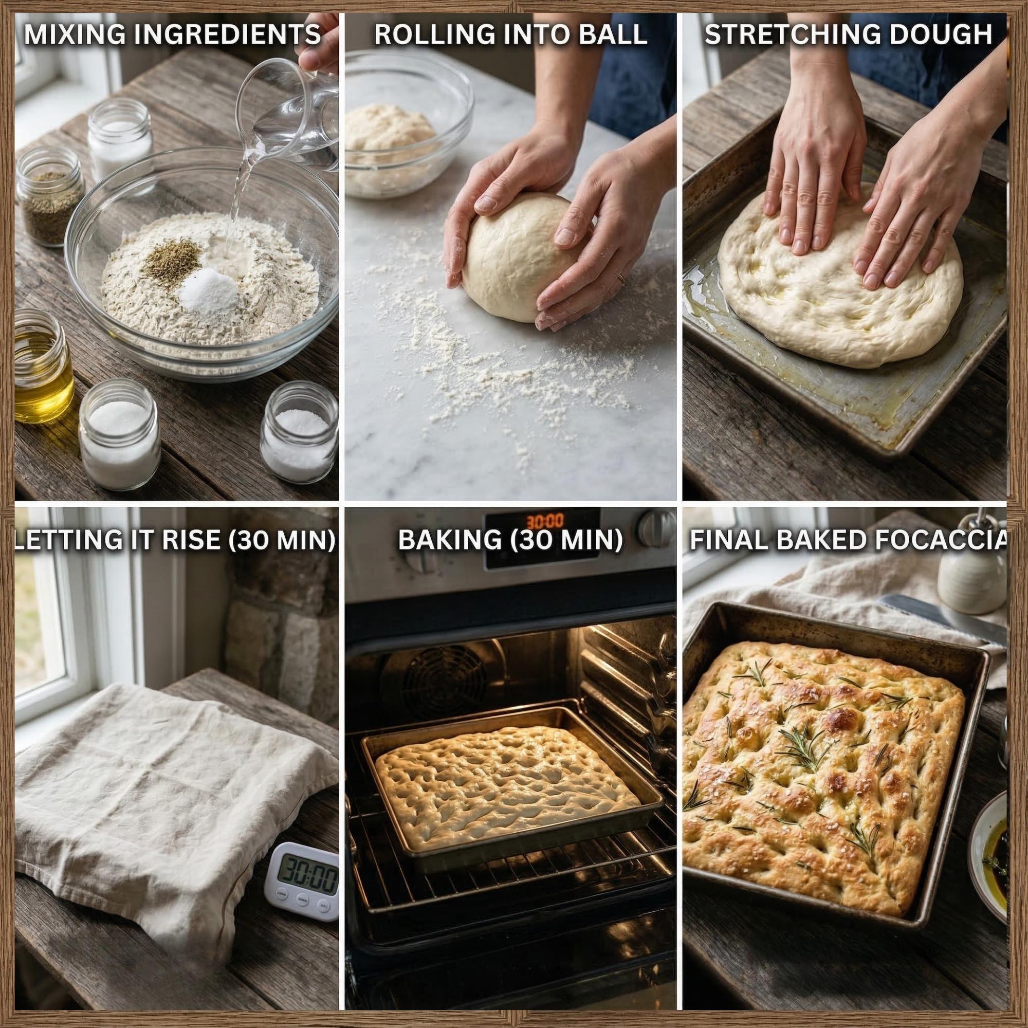 Homemade Focaccia & Dipping Blend Set – Easy Italian Appetizer Kit – Unique Gift