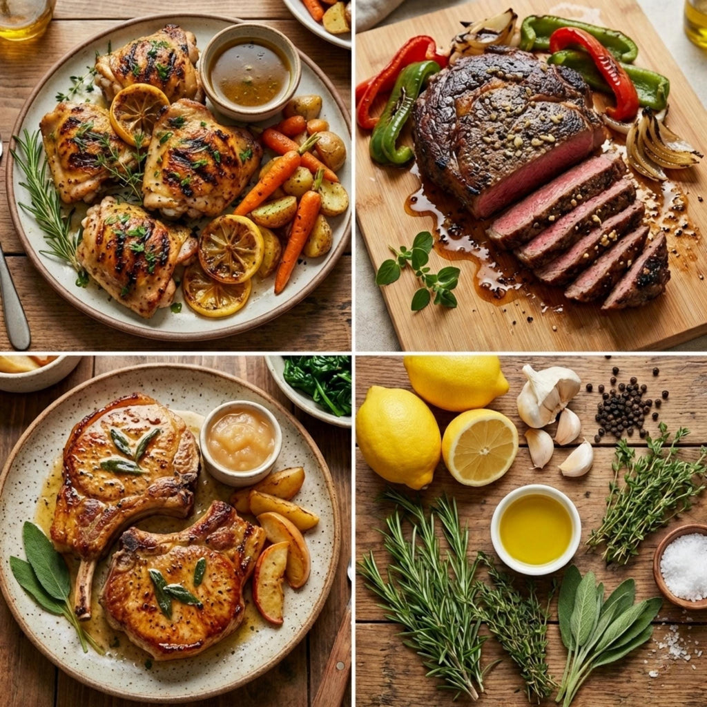 Gourmet Marinades & Potato Wedge Seasoning Set – Easy Summer Grilling Kit – Gift for Him