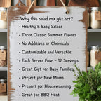 Gourmet Summer Salads Gift Set – Easy Picnic & BBQ Sides – Unique Hostess Present
