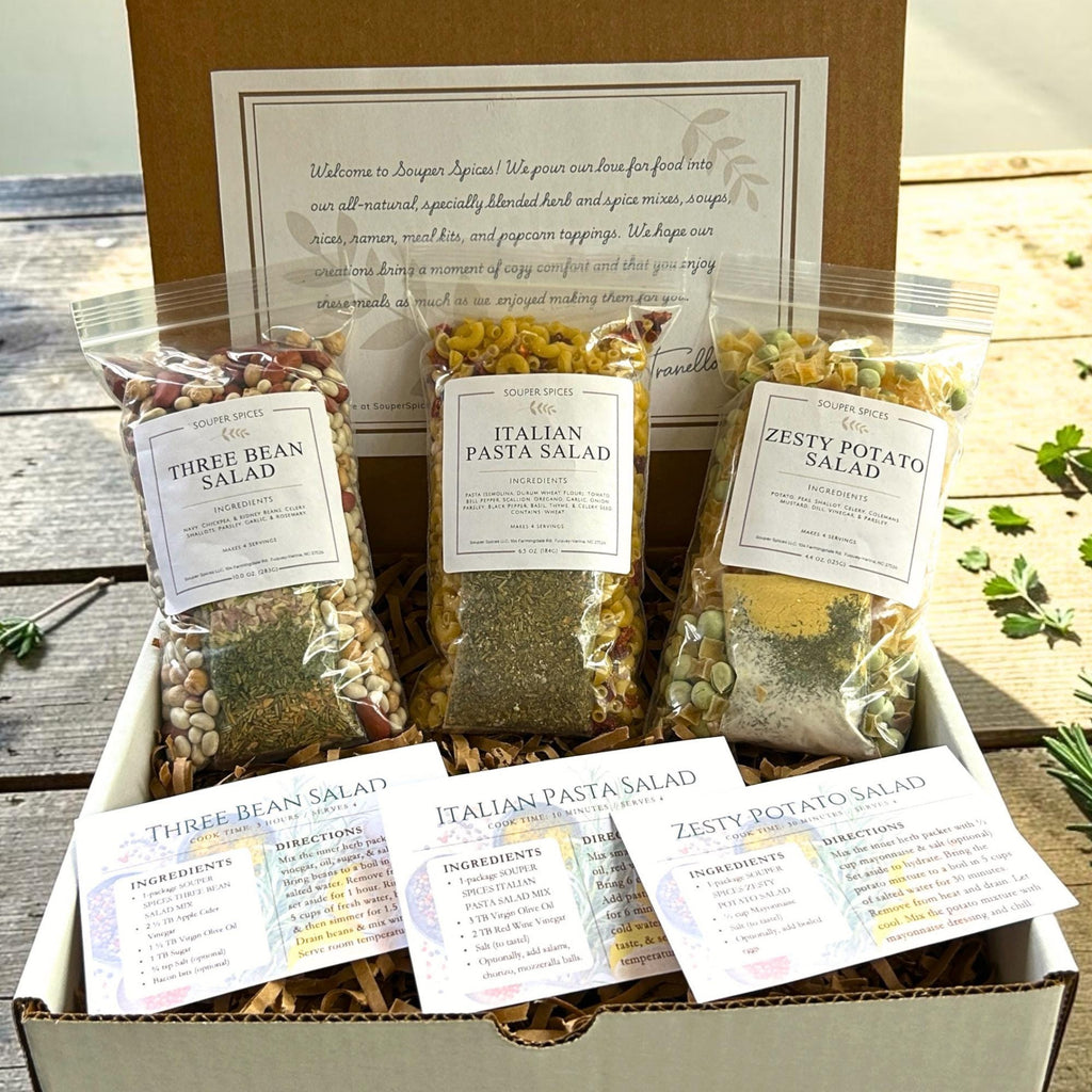 Gourmet Summer Salads Gift Set – Easy Picnic & BBQ Sides – Unique Hostess Present