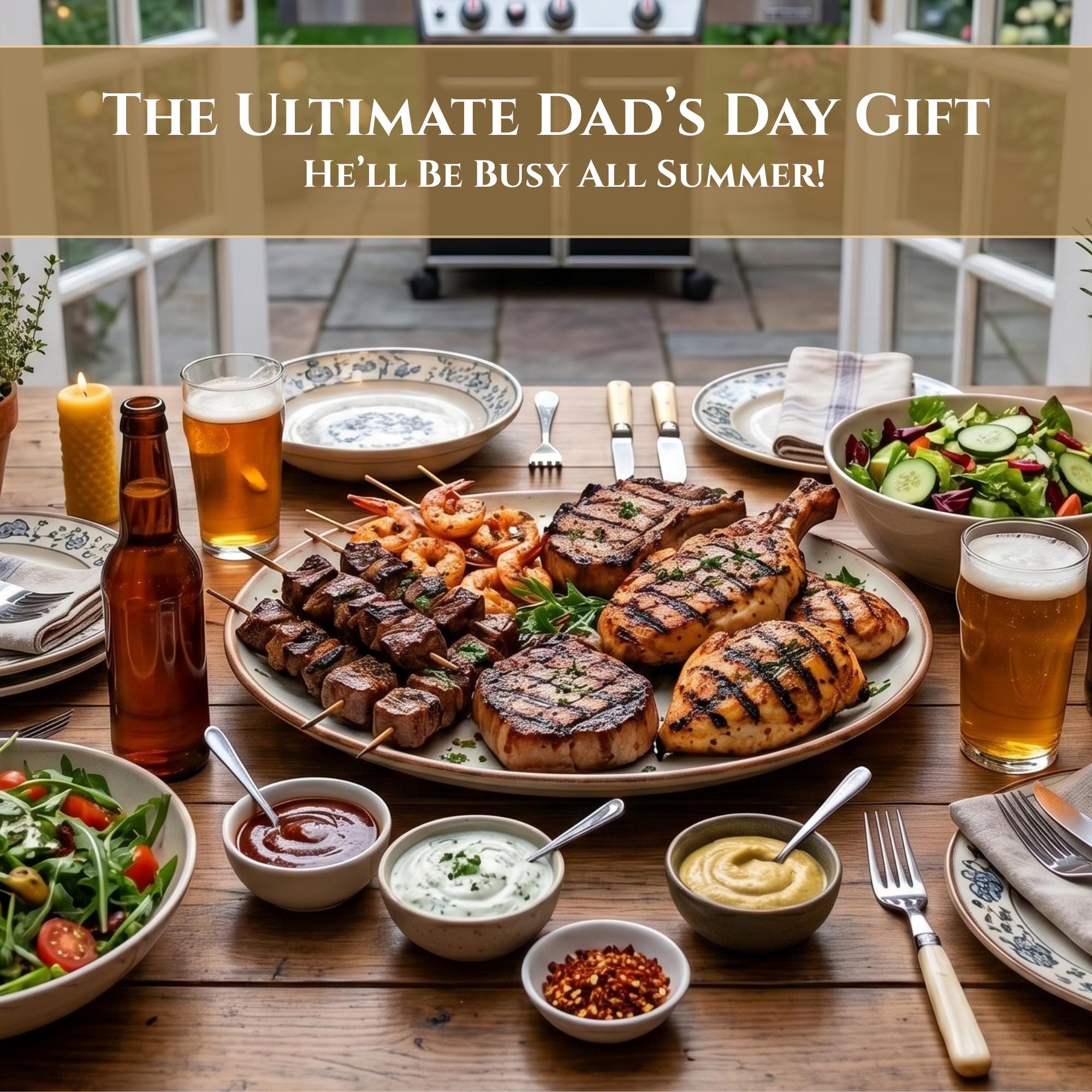 Father's Day Grilling Gift Box – Easy Summer BBQ Spice Set – Unique Present For Dad