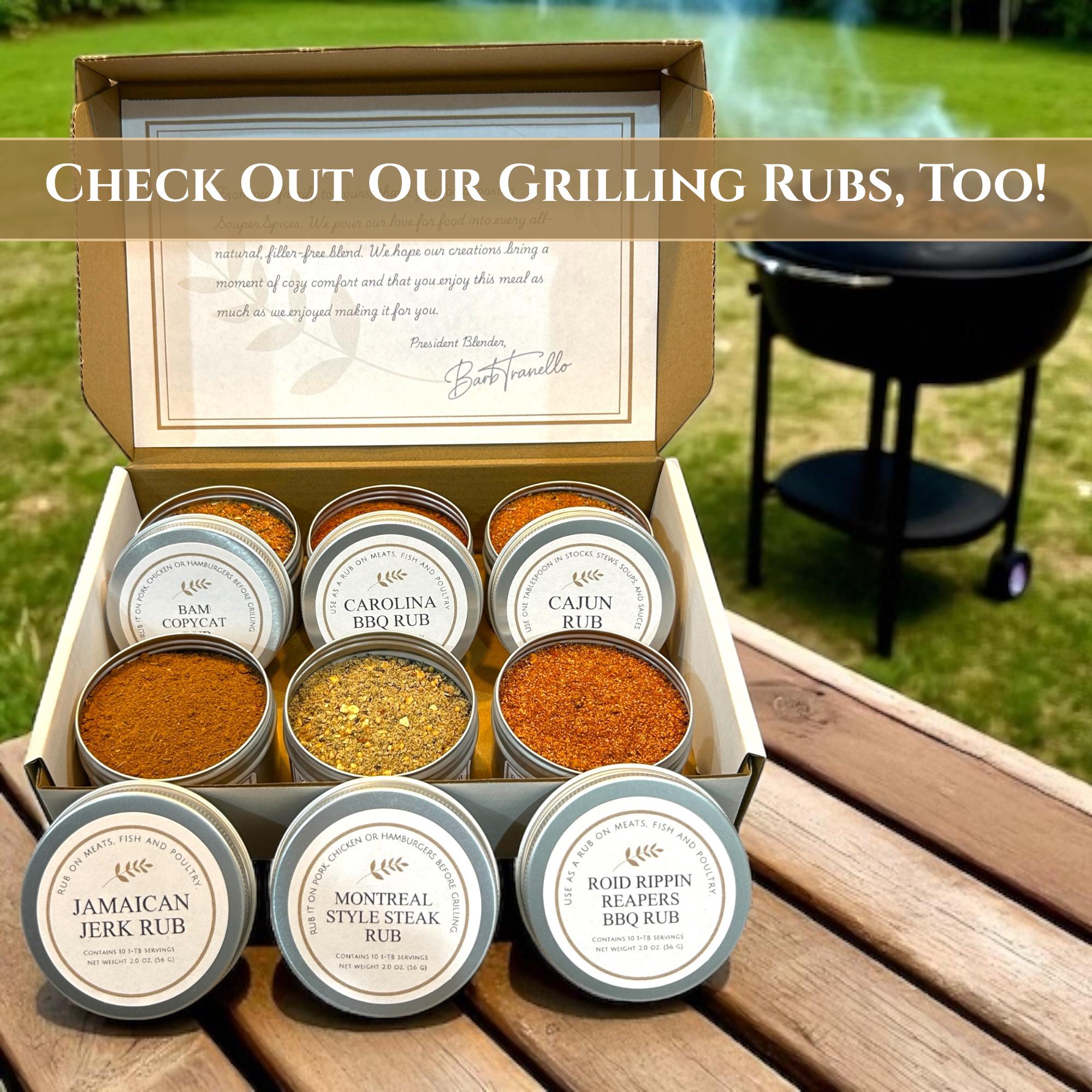 Gourmet Marinades & Potato Wedge Seasoning Set – Easy Summer Grilling Kit – Gift for Him