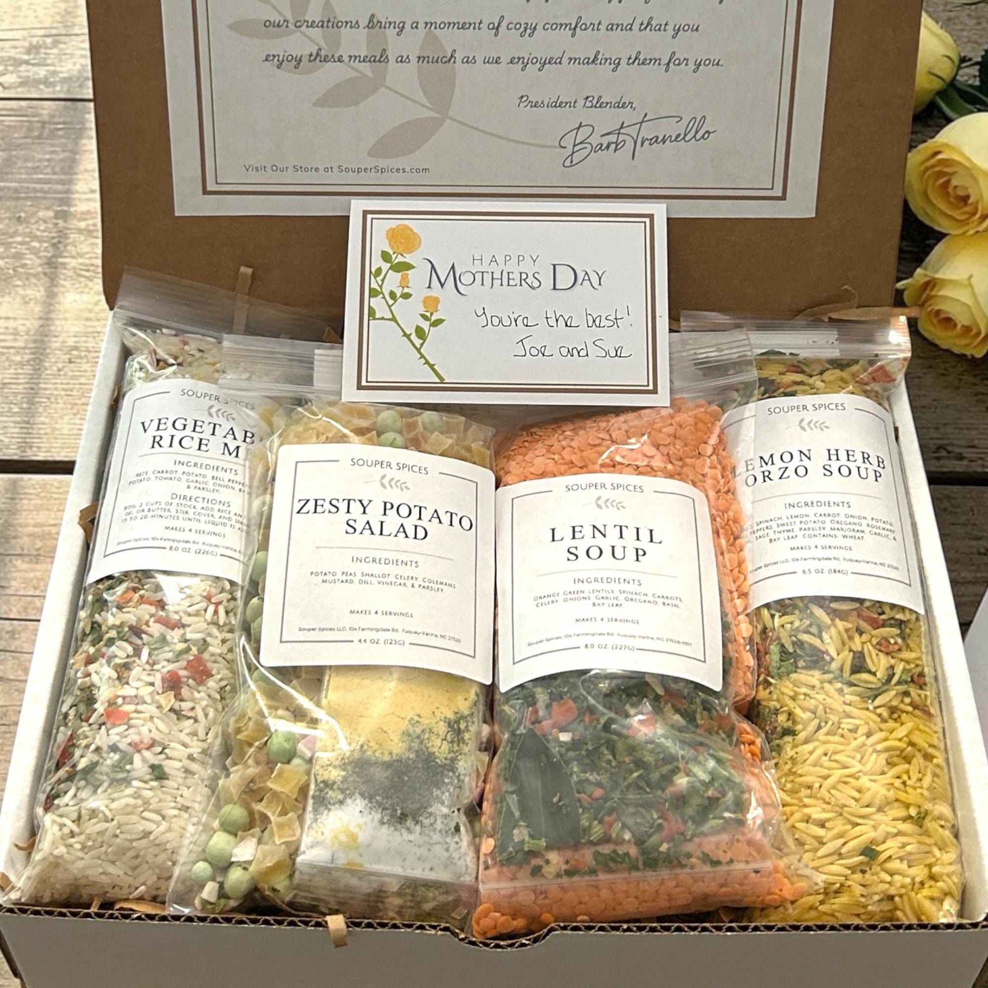 Gourmet Mother's Day Gift Box – Easy Soup & Sides Variety Pack – Care Package For Her