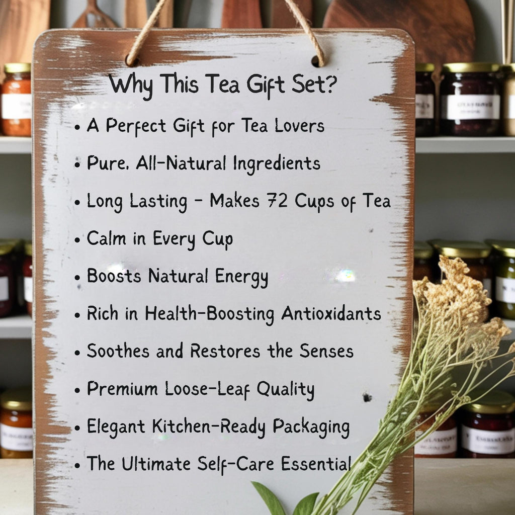 Gourmet Tea Sampler Gift Set – Loose Leaf Blends & Infuser – Unique Present For Women