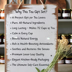Gourmet Tea Sampler Gift Set – Loose Leaf Blends & Infuser – Unique Present For Women