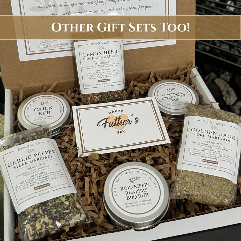 Custom Father's Day Grilling Gift Box – Build Your Own BBQ Spice Set – Personalized Present For Dad