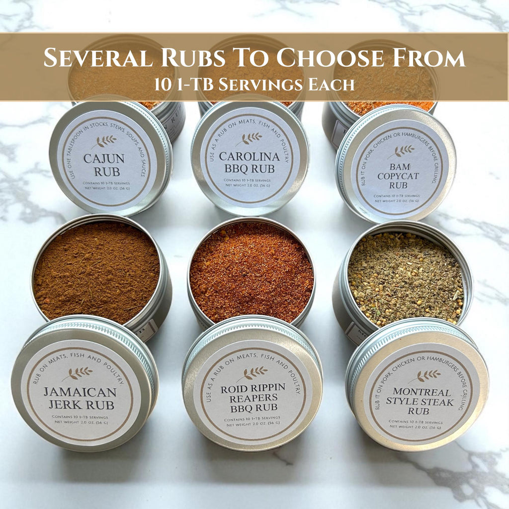 Custom Father's Day Grilling Gift Box – Build Your Own BBQ Spice Set – Personalized Present For Dad