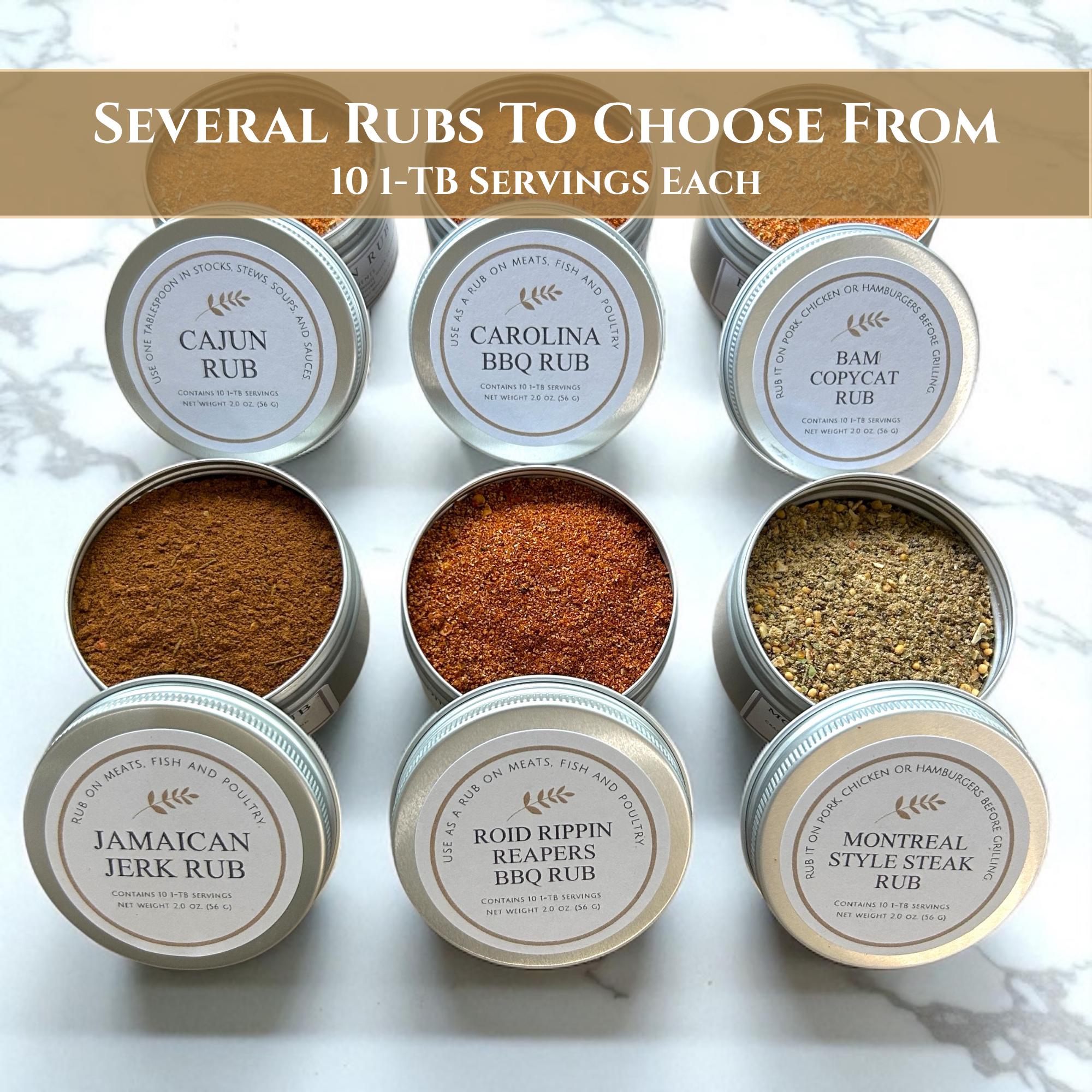 Custom Father's Day Grilling Gift Box – Build Your Own BBQ Spice Set – Personalized Present For Dad