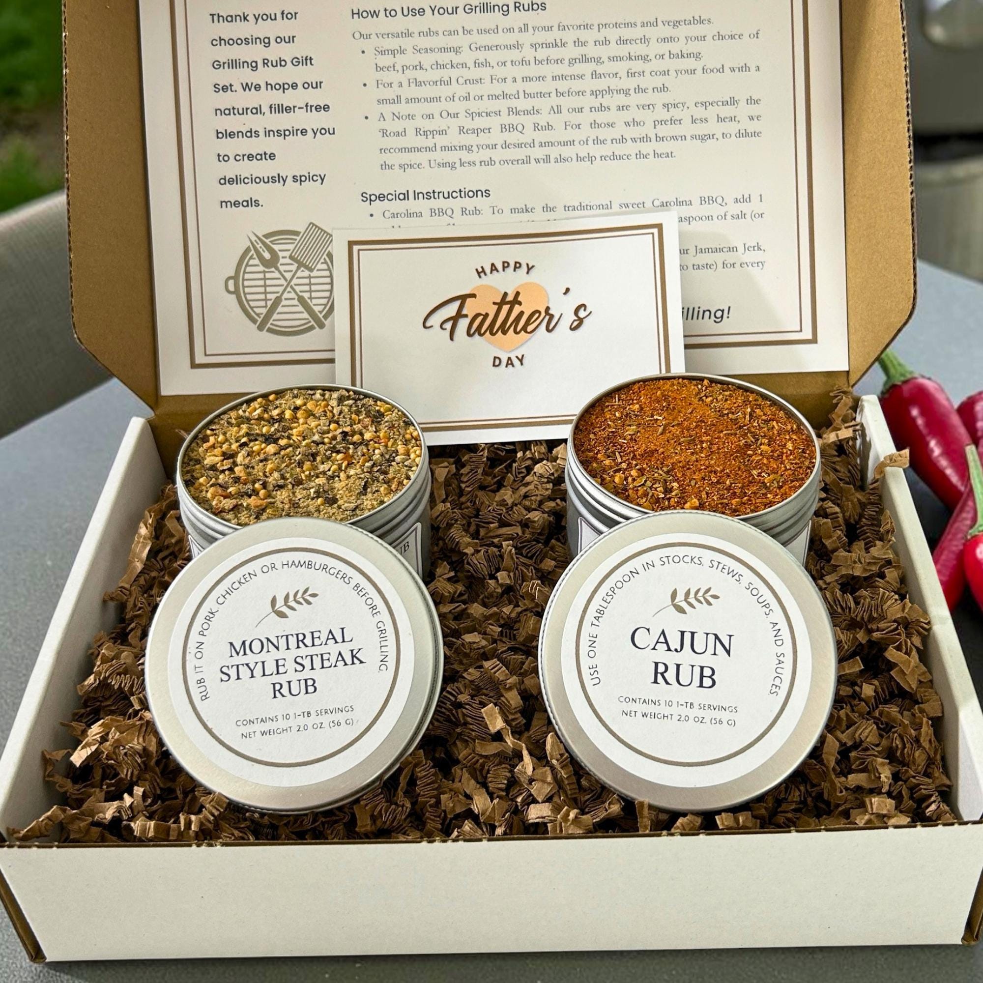 Custom Father's Day Grilling Gift Box – Build Your Own BBQ Spice Set – Personalized Present For Dad