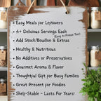 Homemade Leftover Soup Mix Gift Set | 4 gourmet easy holiday dinner kits, Thanksgiving Christmas care package, thoughtful foodie present