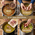 Homemade Leftover Soup Mix Gift Set | 4 gourmet easy holiday dinner kits, Thanksgiving Christmas care package, thoughtful foodie present