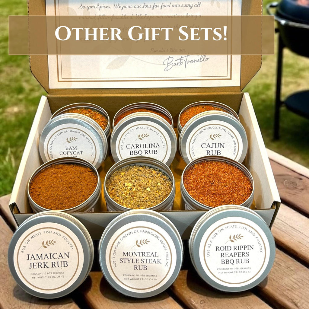 Carolina Reaper Pepper Trio Gift Box | Extreme 2.2M Scoville hot sauce BBQ rub dried peppers set, ultimate spicy food care package for men