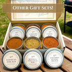 Carolina Reaper Pepper Trio Gift Box | Extreme 2.2M Scoville hot sauce BBQ rub dried peppers set, ultimate spicy food care package for men