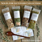 Homemade Leftover Soup Mix Gift Set | 4 gourmet easy holiday dinner kits, Thanksgiving Christmas care package, thoughtful foodie present